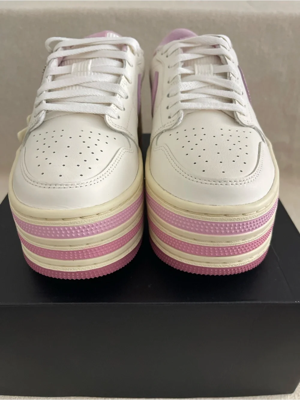 Size 8.5 - Nike WMNS Air Jordan 1 Triple Stack Pale Ivory HV8288-101 Women's NEW